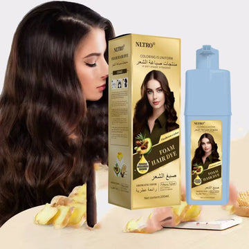 Black Foam Hair Dye Shampoo